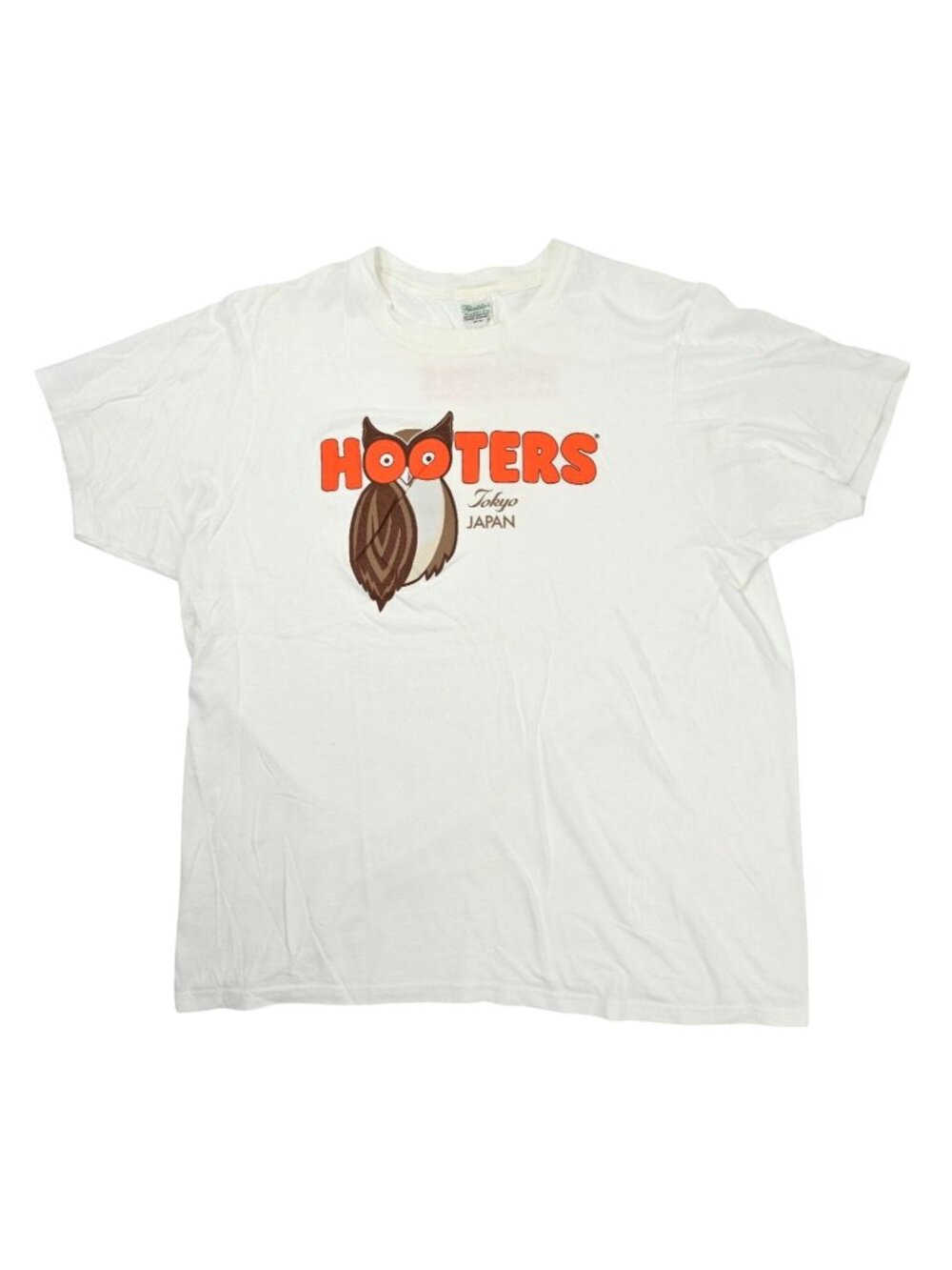 Hooters Vintage 90s Tokyo Japan Short Sleeve T-Shirt in White